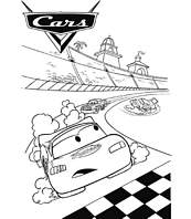coloriage cars circuit